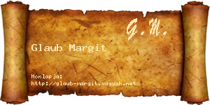Glaub Margit névjegykártya